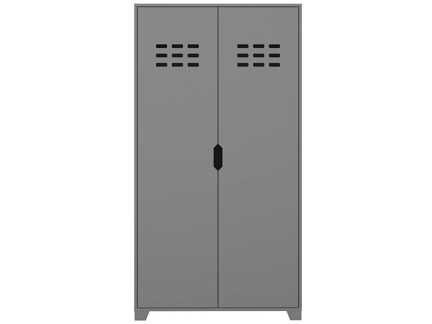 Loke Armoire à 2 portes, gris laqué.