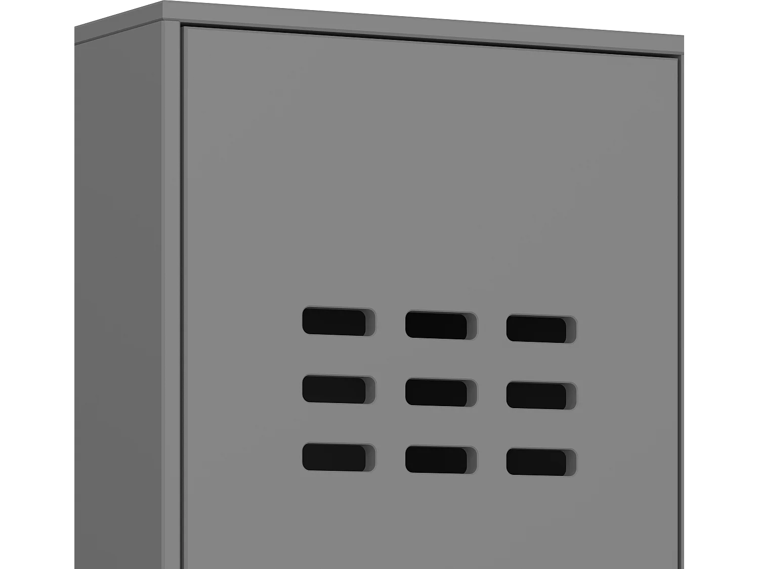 Loke Armoire à 2 portes, gris laqué.