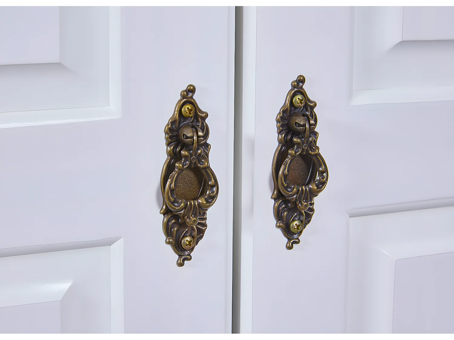 Reusal Armoire 2 portes, 2 tiroirs, blanc.