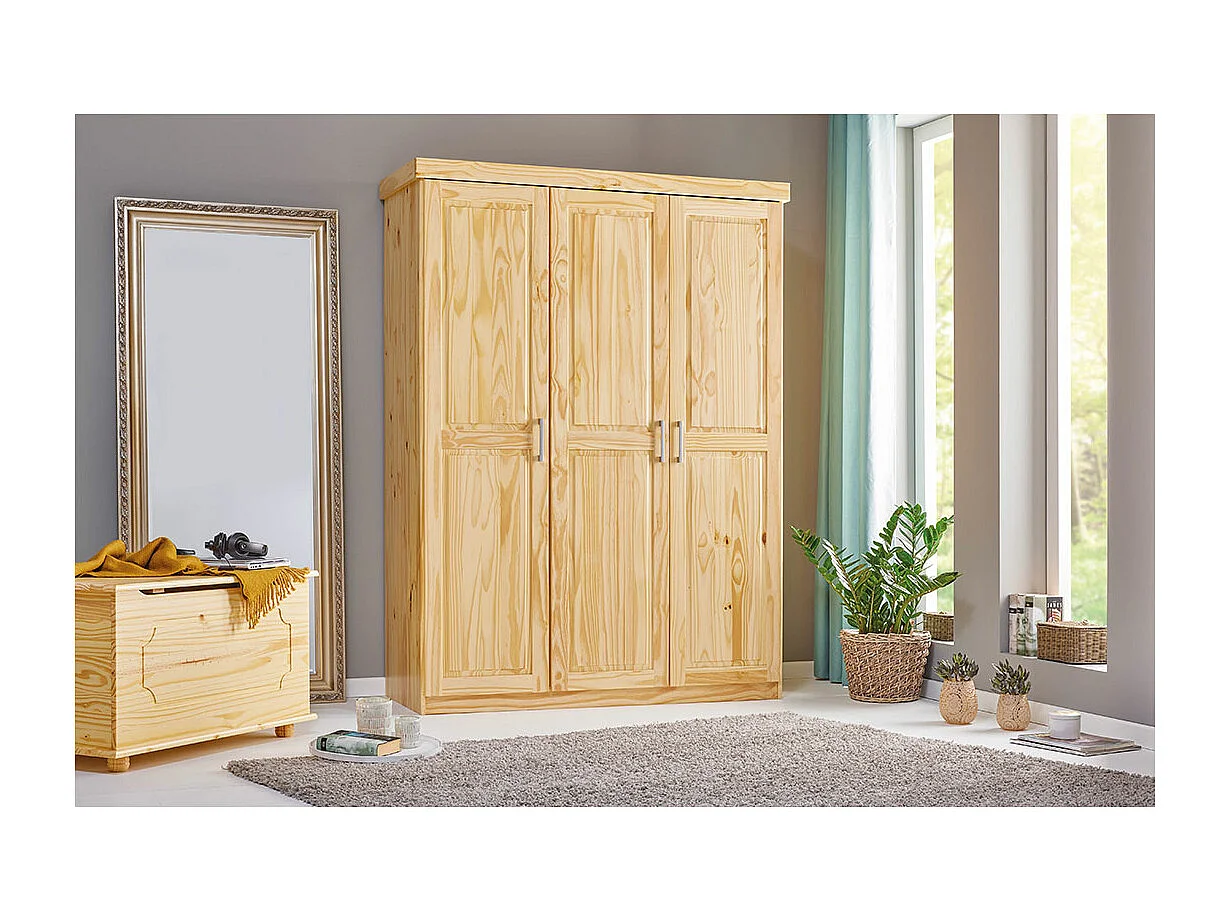 Peba Armoire 3 portes, naturel.