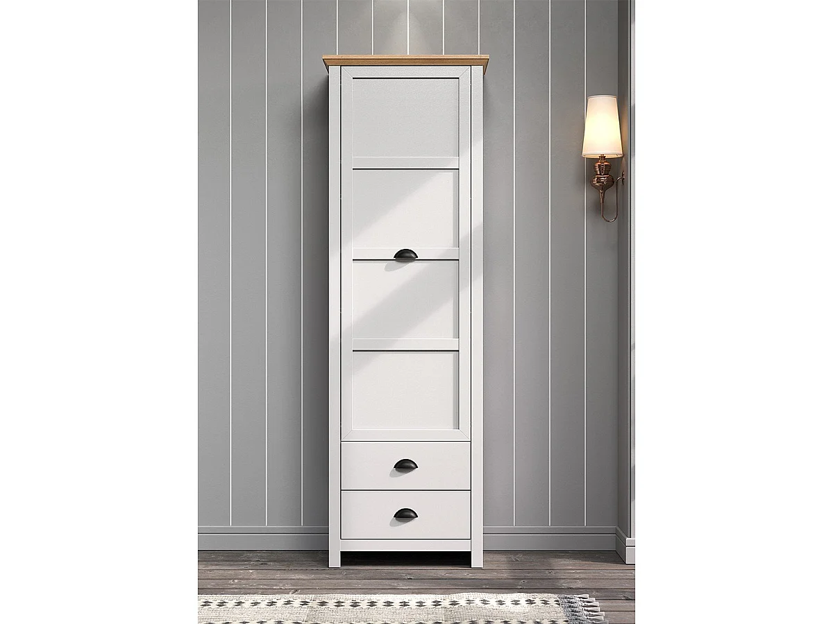 Szafka do przedpokoju 1 drzwi i 2 szuflady L65 cm - LANDSIDE