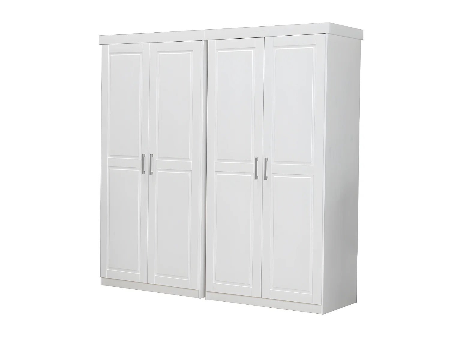 Magnus Armoire - 4trg largeur 190 cm, hauteur 190 cm, blanc.