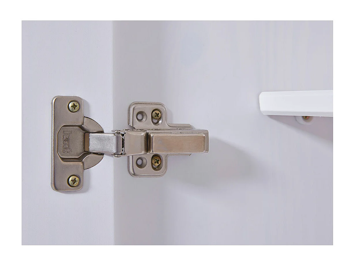 Basil Armoire à vêtements 3 portes, blanc.