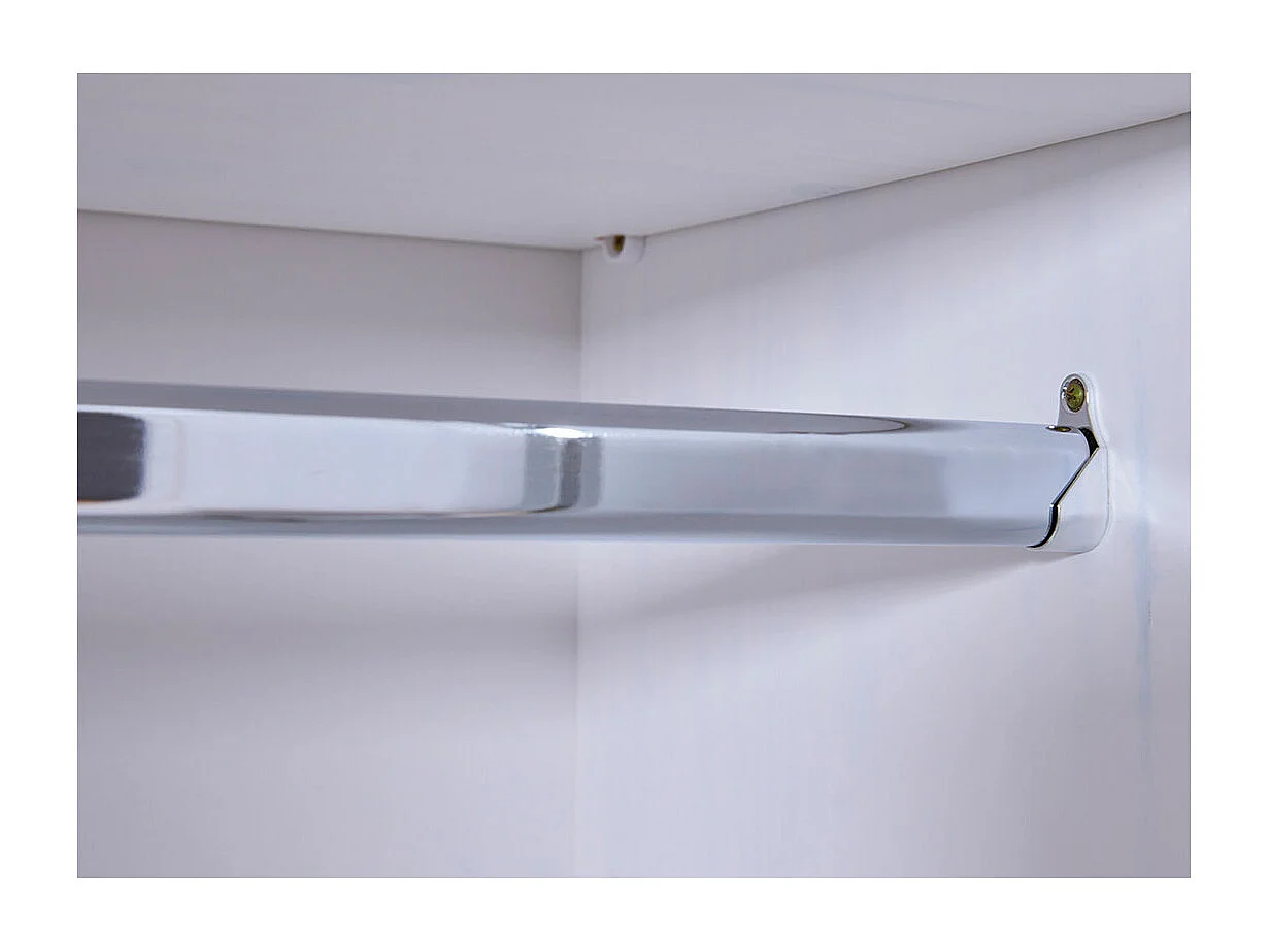 Basil Armoire à vêtements 3 portes, blanc.