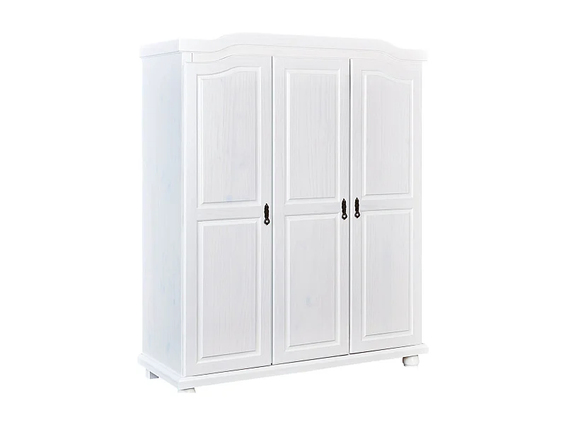 Basil Armoire à vêtements 3 portes, blanc.