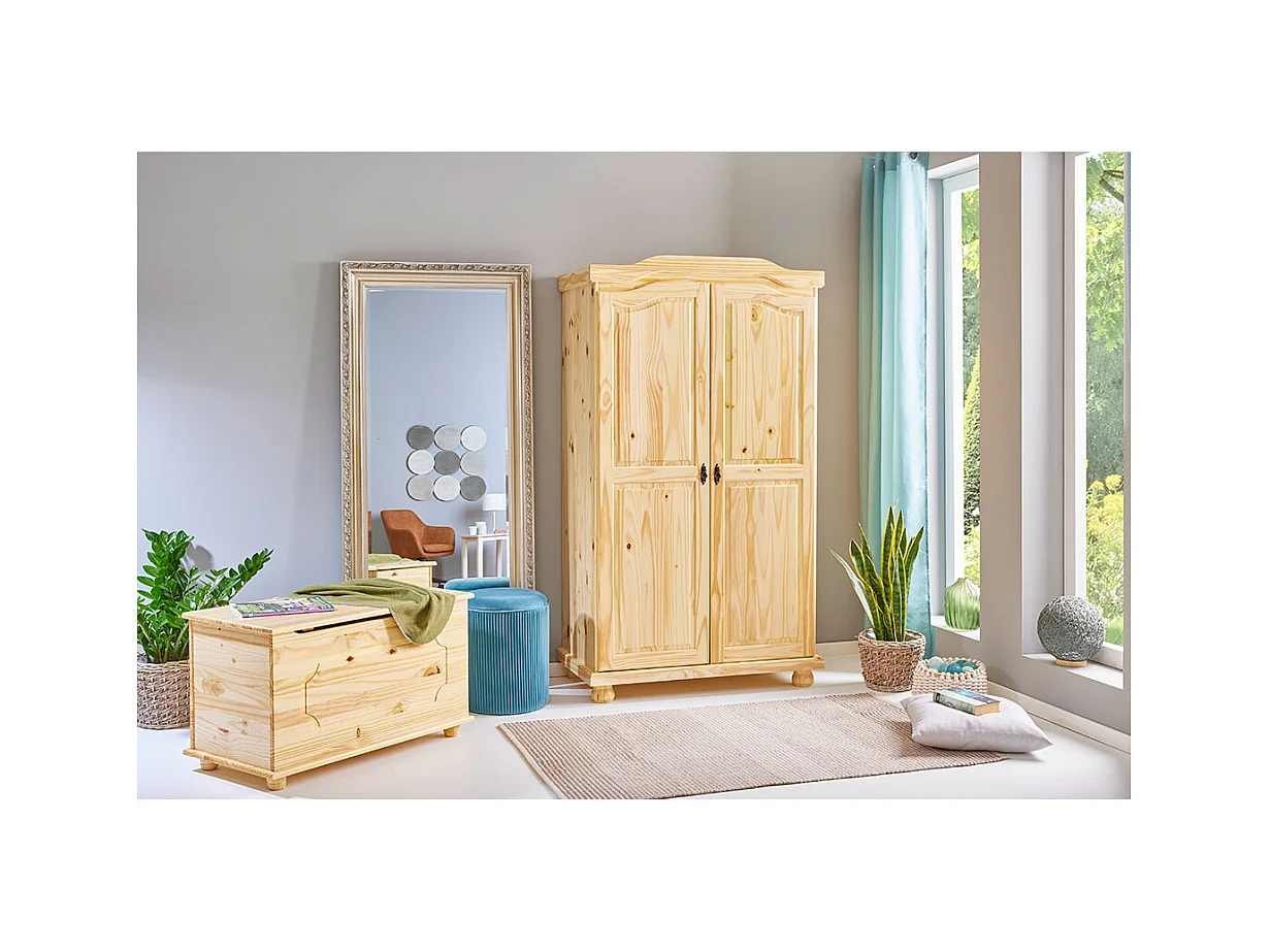 Gends Kleiderschrank 2 Türen, natur.