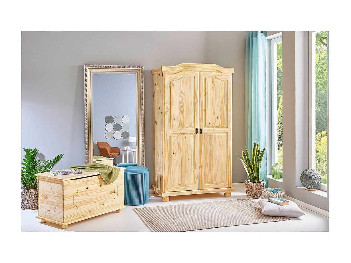 Gends kledingkast 2 deuren natuur.