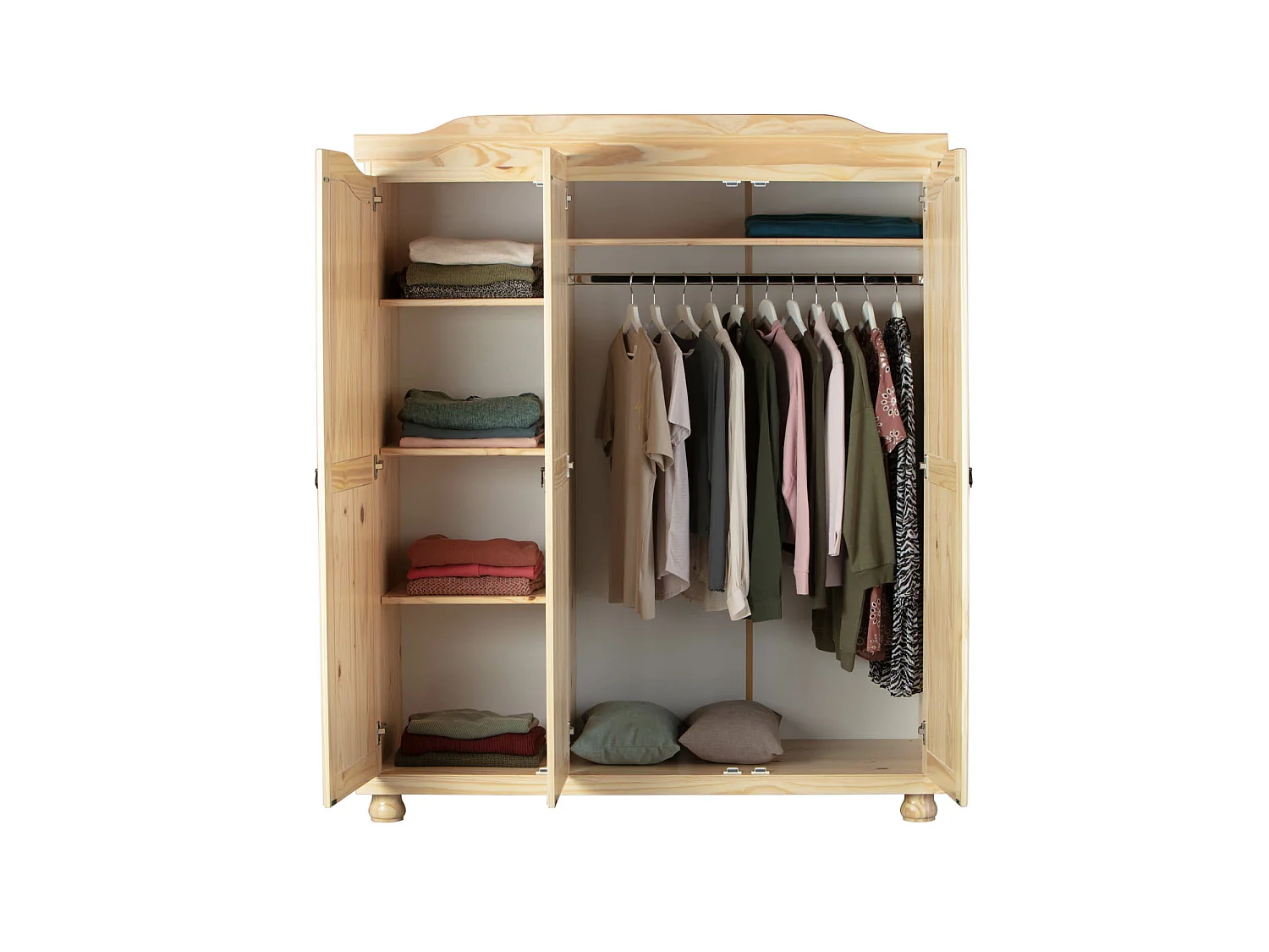 Bepam Kleiderschrank 3 Türen,natur.