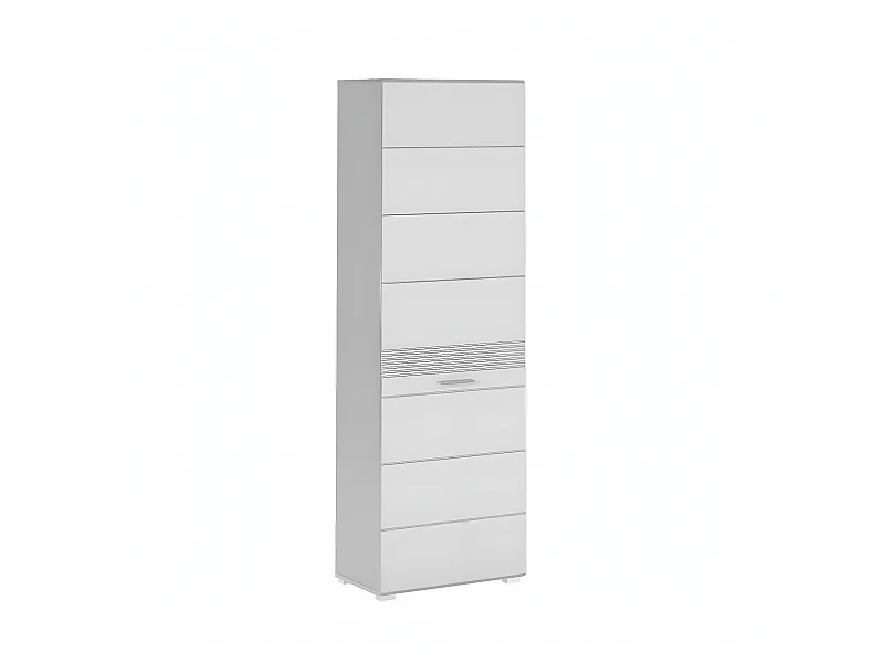 Linus armoire de rangement 1 portes blanche.