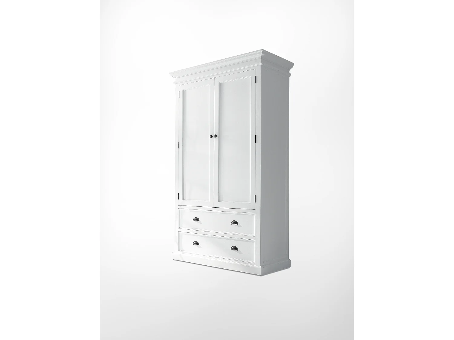 Halifax Armoire avec 2 tiroirs et 2 portes, blanc.