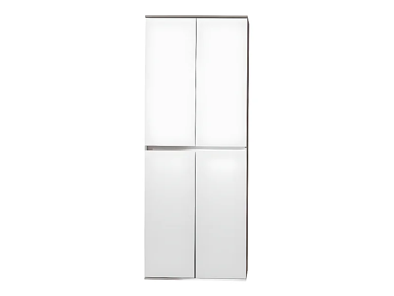 Minor Armoire 4 portes, blanc, miroir.