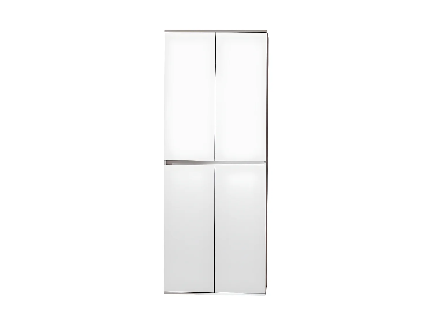 Minor Armoire 4 portes, blanc, miroir.