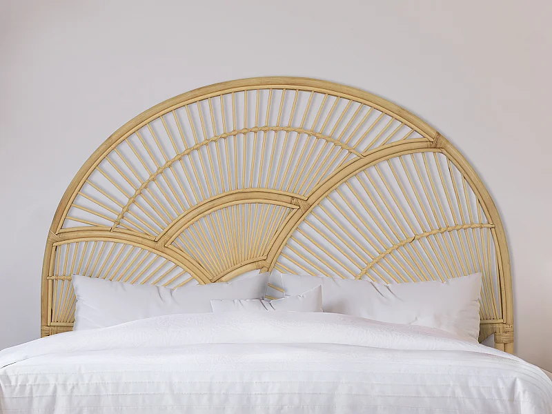 Cabecero de cama 140 cm - Ratán - Natural - EFELA