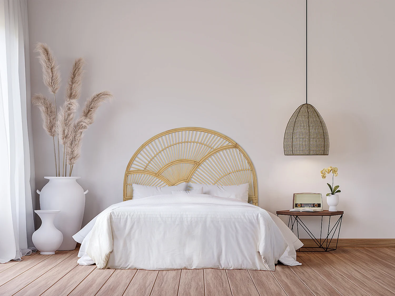 Testata 140 cm Giunco Naturale - EFELA