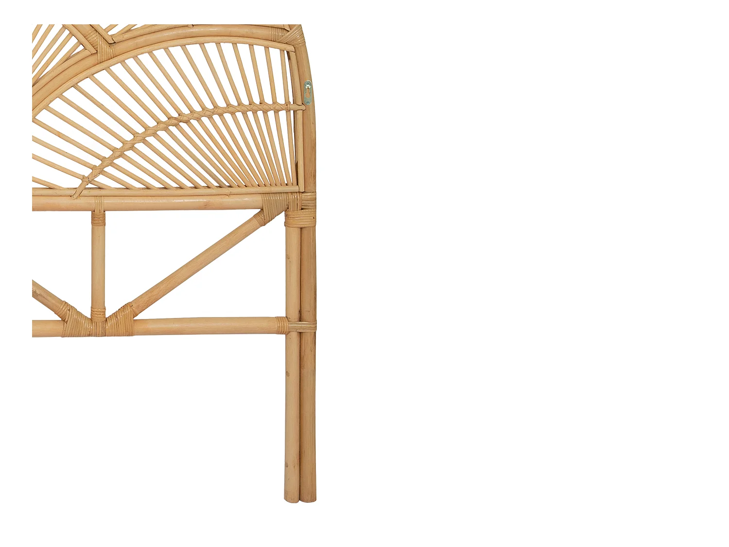 Sengegavl 140 cm - Rotting - Naturlig - EFELA