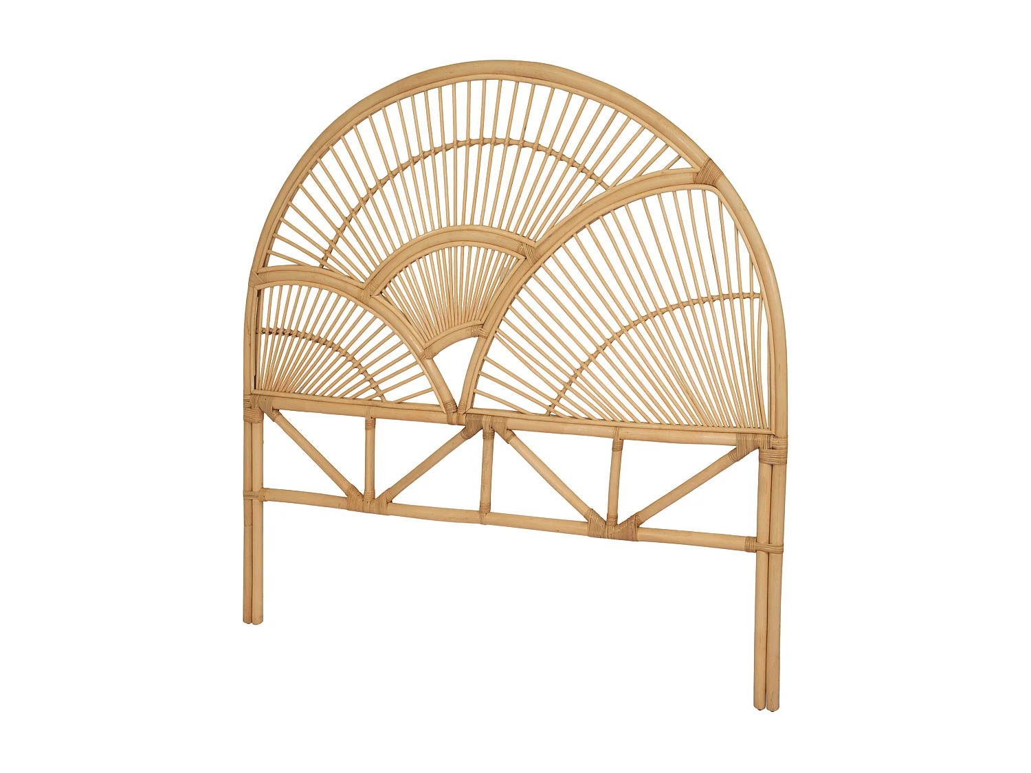 Tête de lit 140 cm - Rotin - Naturel - EFELA