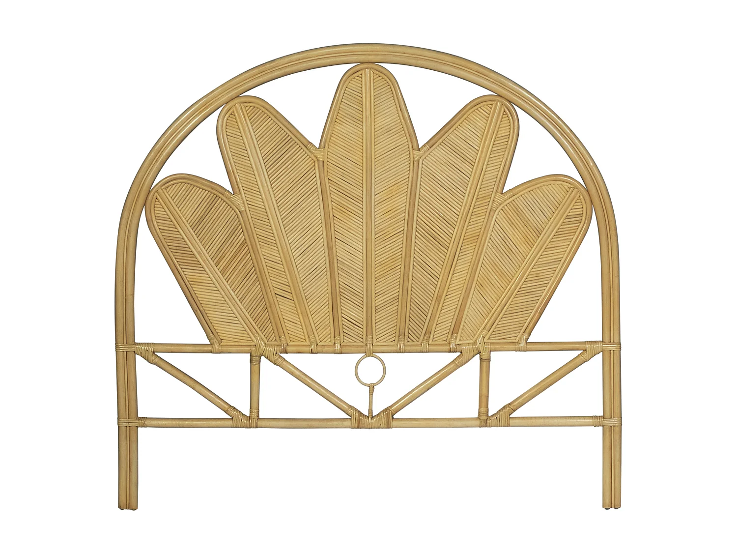 Tête de lit 140 cm - Rotin - Naturel - CHELINA