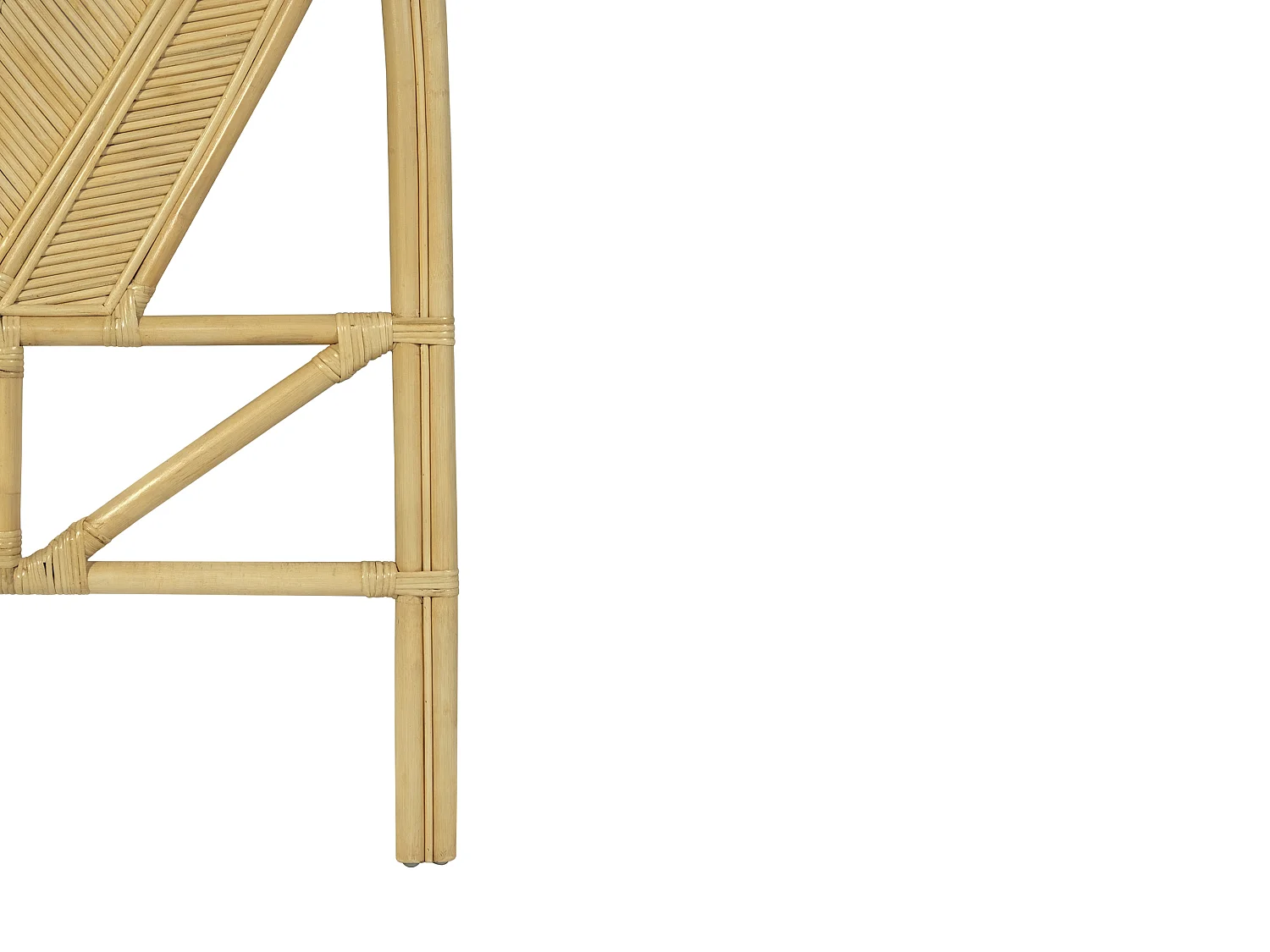 Tête de lit 140 cm - Rotin - Naturel - CHELINA