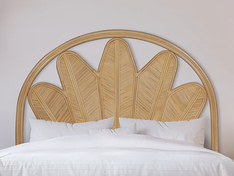 Tête de lit 140 cm - Rotin - Naturel - CHELINA