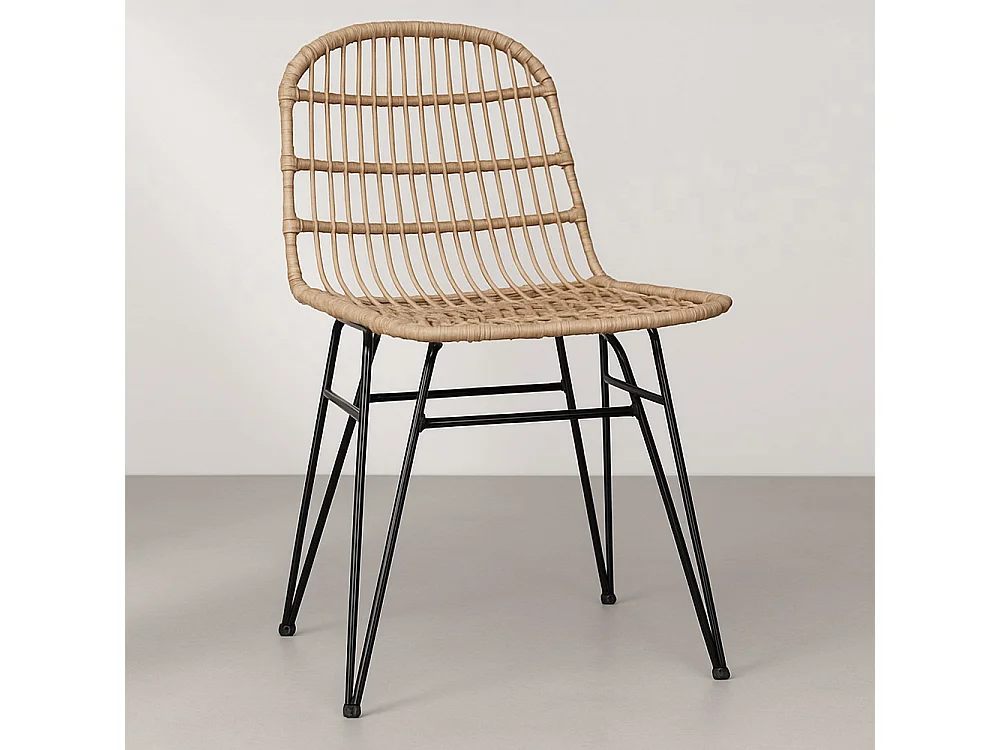 Silla de Comedor de Ratán - Estilo Boho - Many