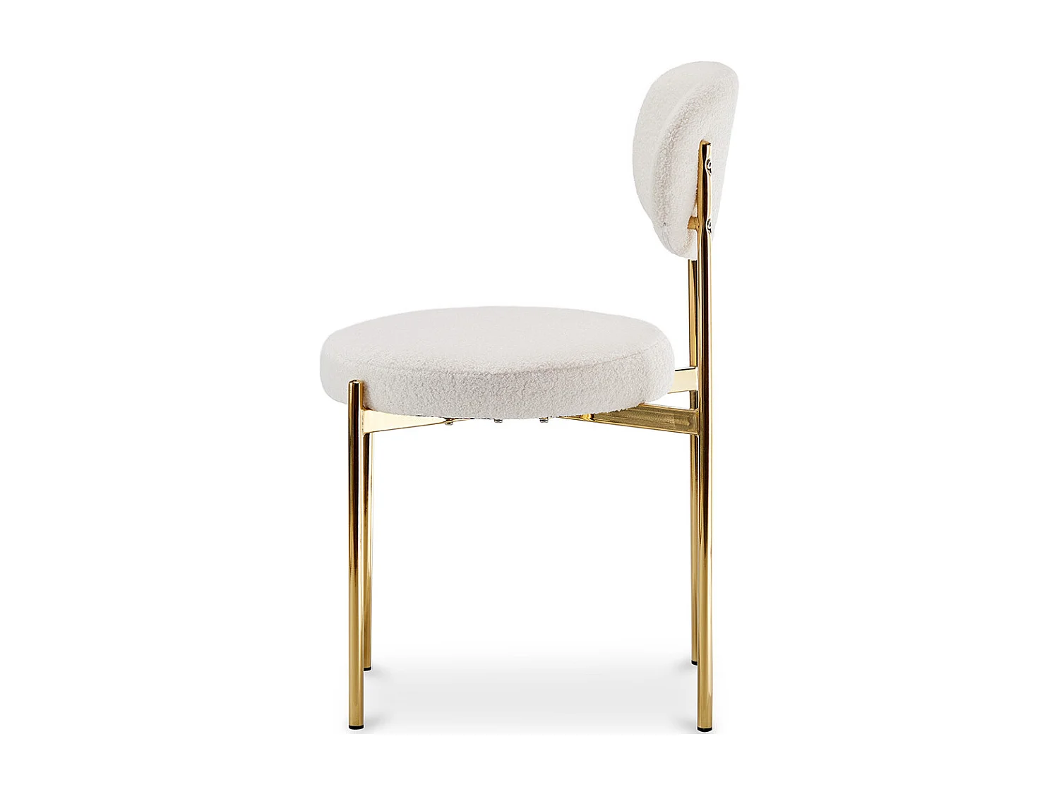 Esszimmerstuhl - Bezug aus Bouclé-Stoff - Dahe