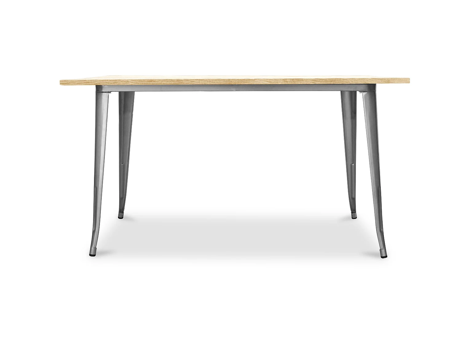 Mesa de Comedor Rectangular - Diseño Industrial - Madera - Troy