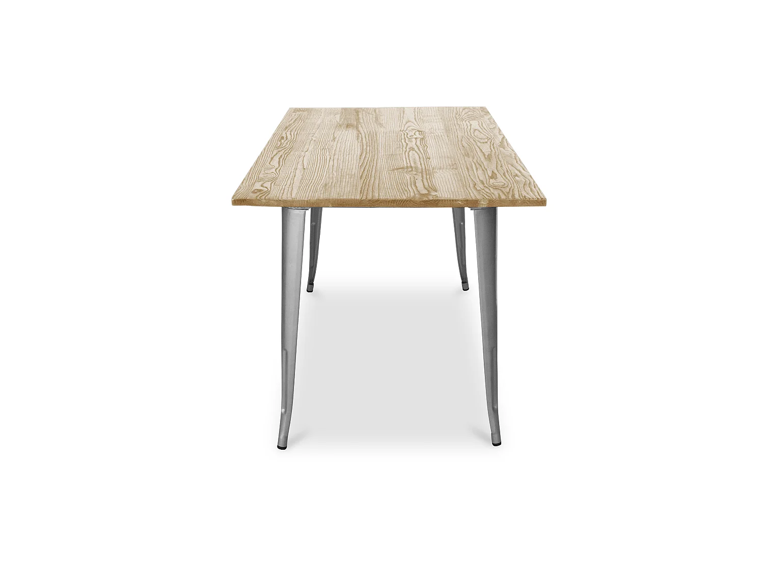 Table à manger rectangulaire - Design industriel - Bois - Troy Acier