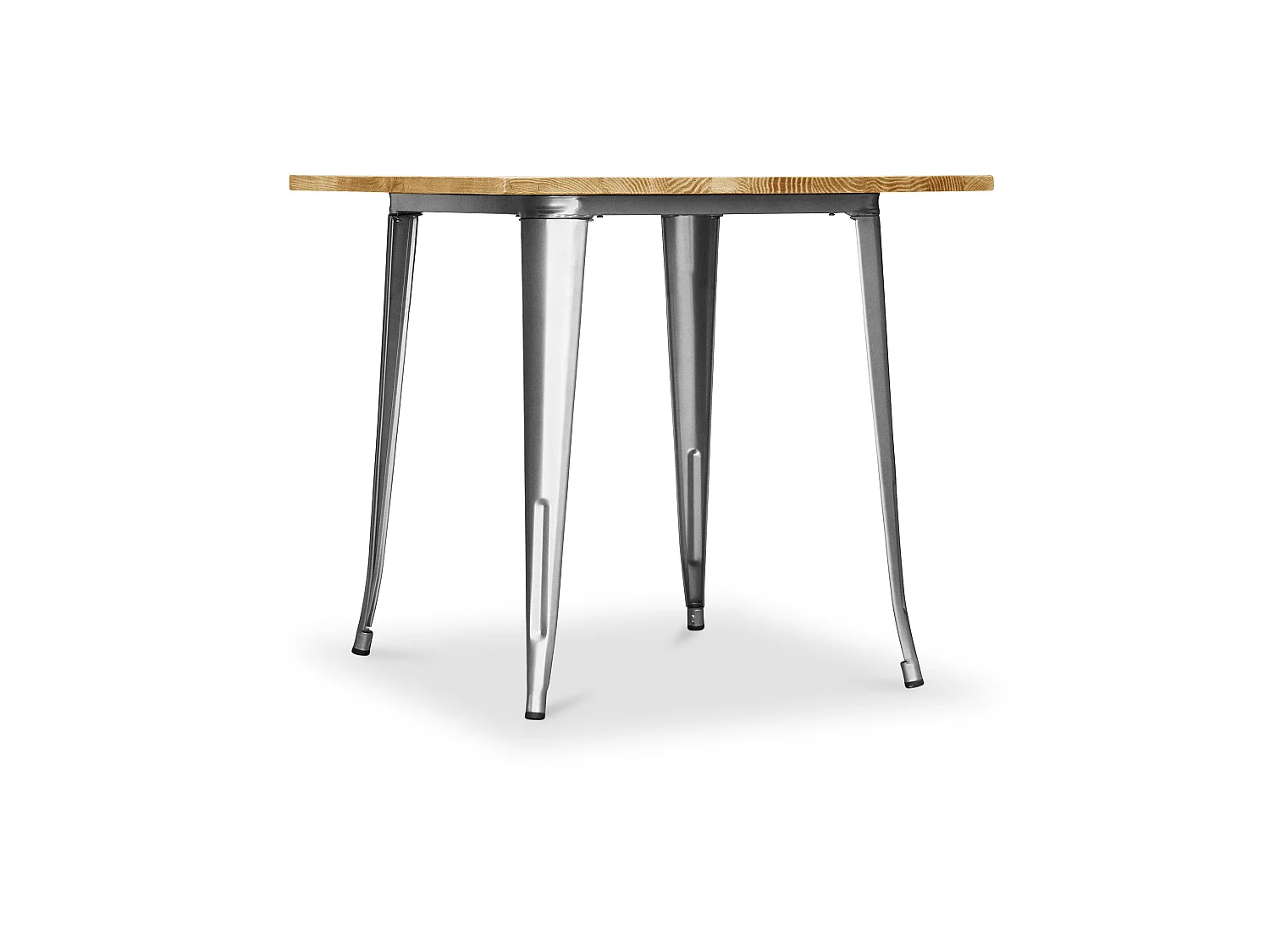 Mesa de Comedor Cuadrada - Diseño Industrial - Madera y Metal - Stylix