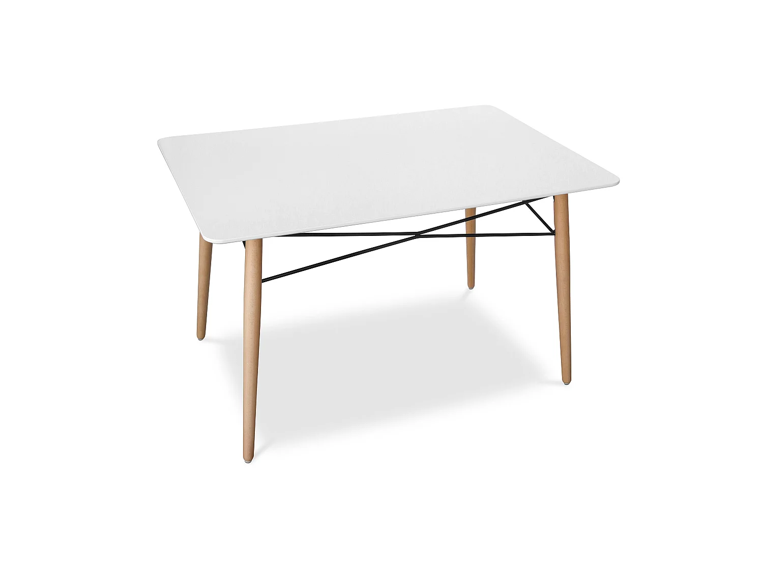 Mesa de Comedor Rectangular - Diseño Escandinavo - Madera - 110 x 80 cm