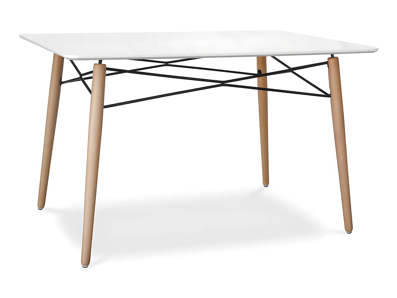 Rechteckiger Esstisch - Skandinavisches Design - Holz - 110 x 80 cm