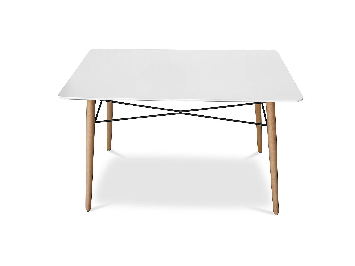 Rechteckiger Esstisch - Skandinavisches Design - Holz - 110 x 80 cm