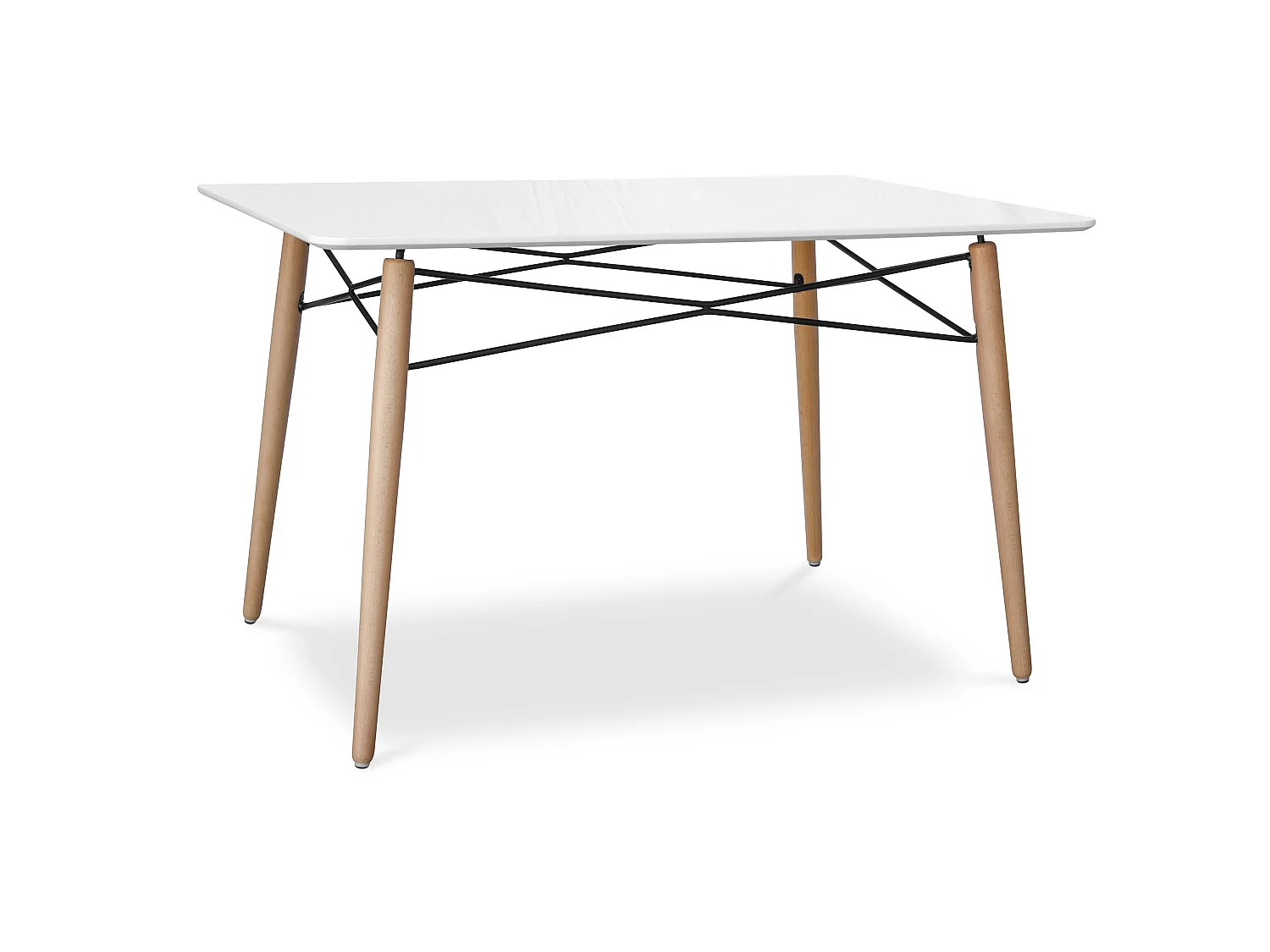 Rechteckiger Esstisch - Skandinavisches Design - Holz - 110 x 80 cm