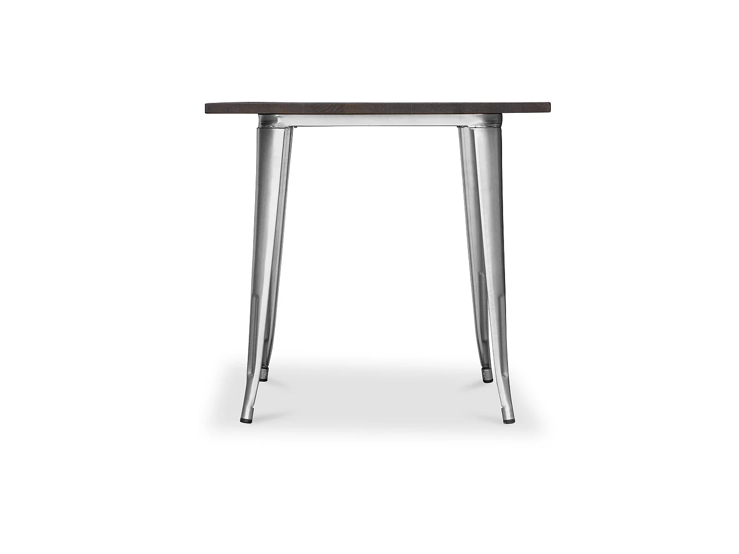 Mesa de Comedor Cuadrada - Diseño Industrial - Madera y Metal - Stylix