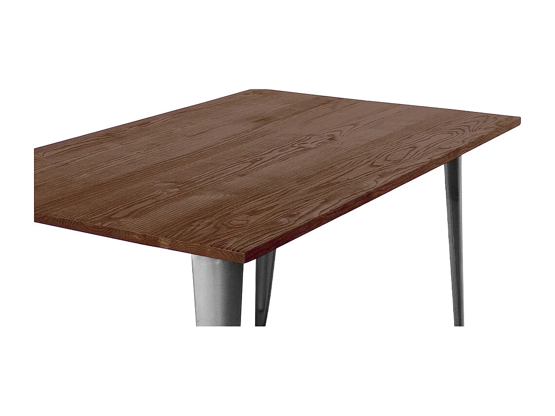 Mesa de Comedor Rectangular - Industrial - Madera - Tawny