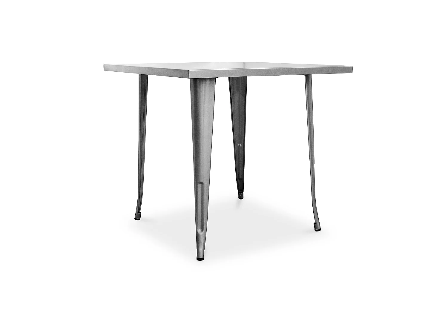 Quadratischer Esstisch im Industriedesign - Stylix