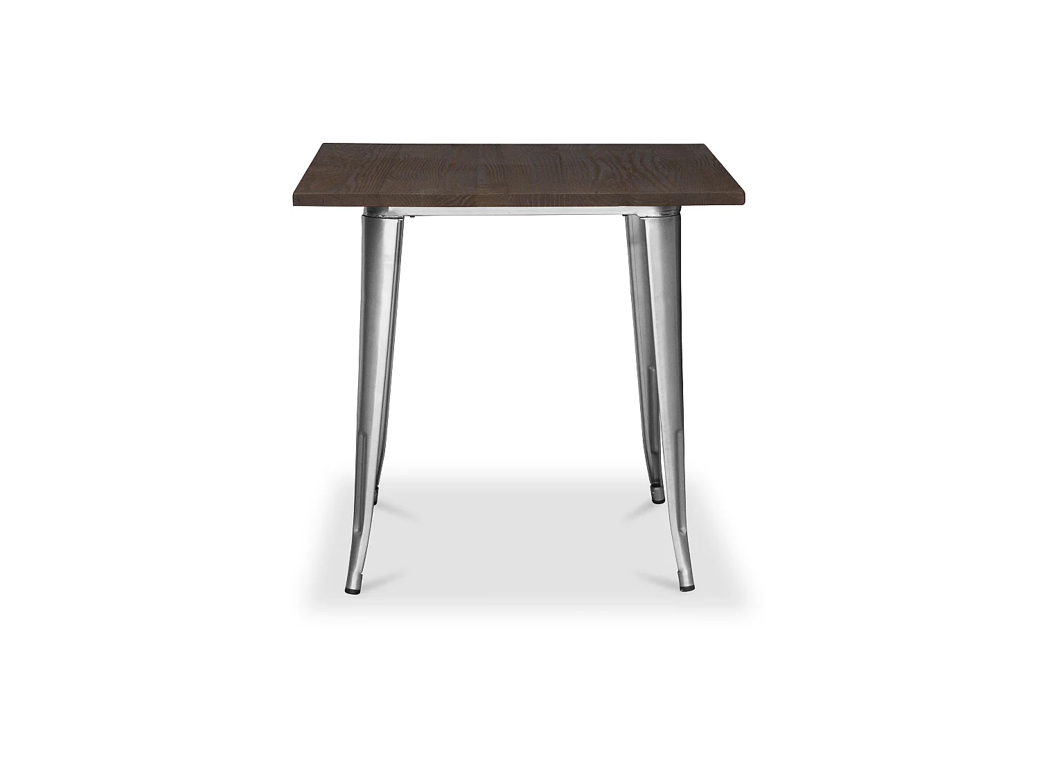 Quadratischer Esstisch - Industriedesign - Holz und Metall - Stylix