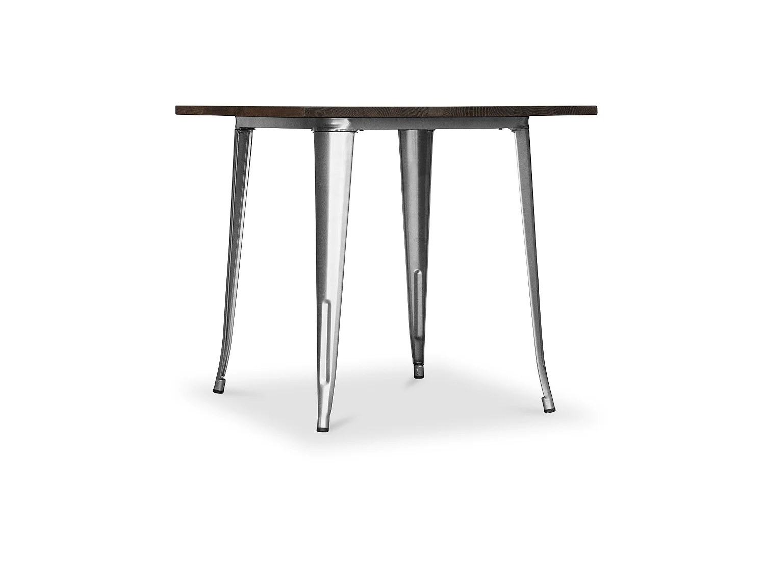 Quadratischer Esstisch - Industriedesign - Holz und Metall - Stylix