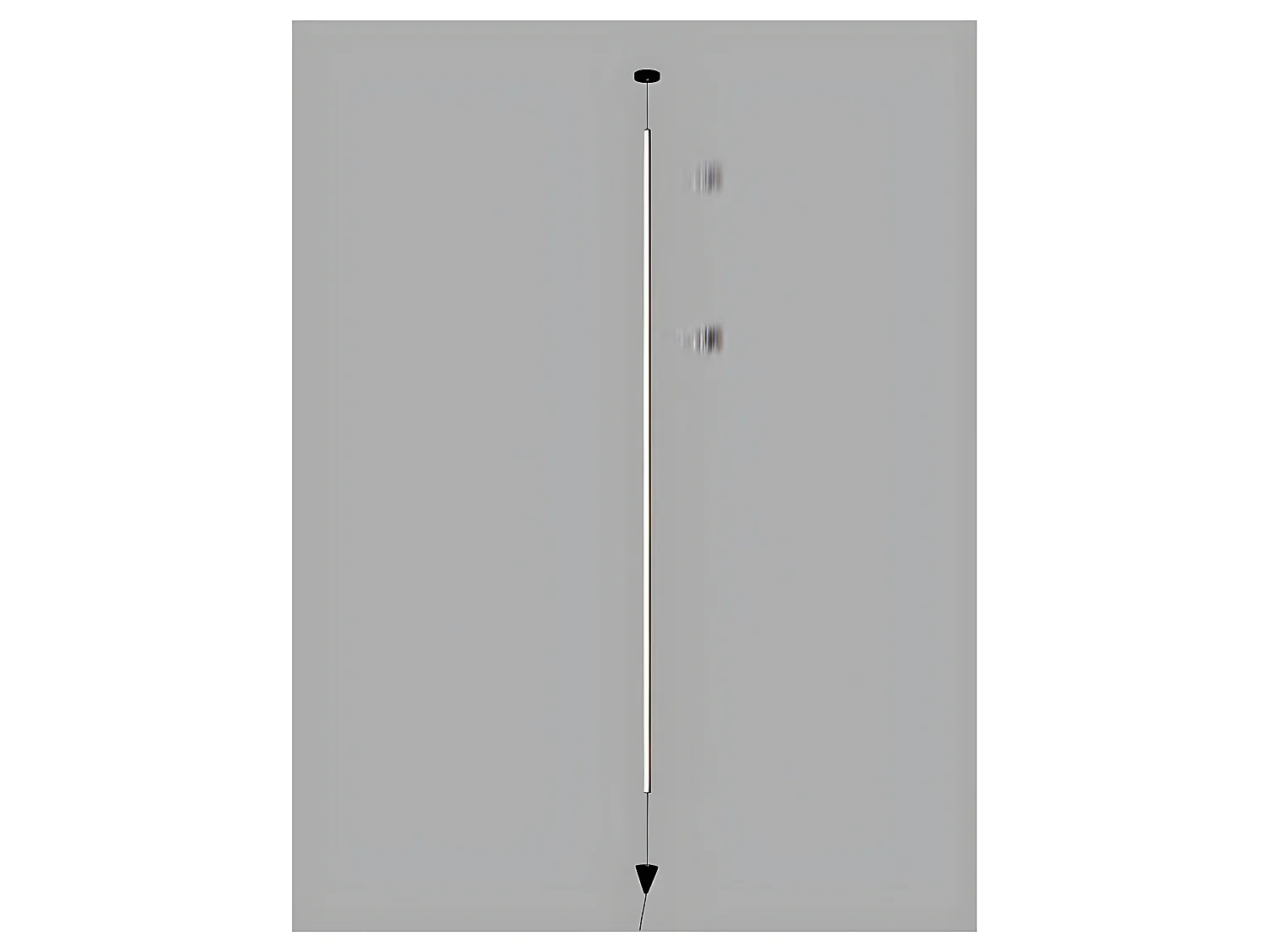 Lampara Pie Suspendida Led Dimable Vertical Negra De