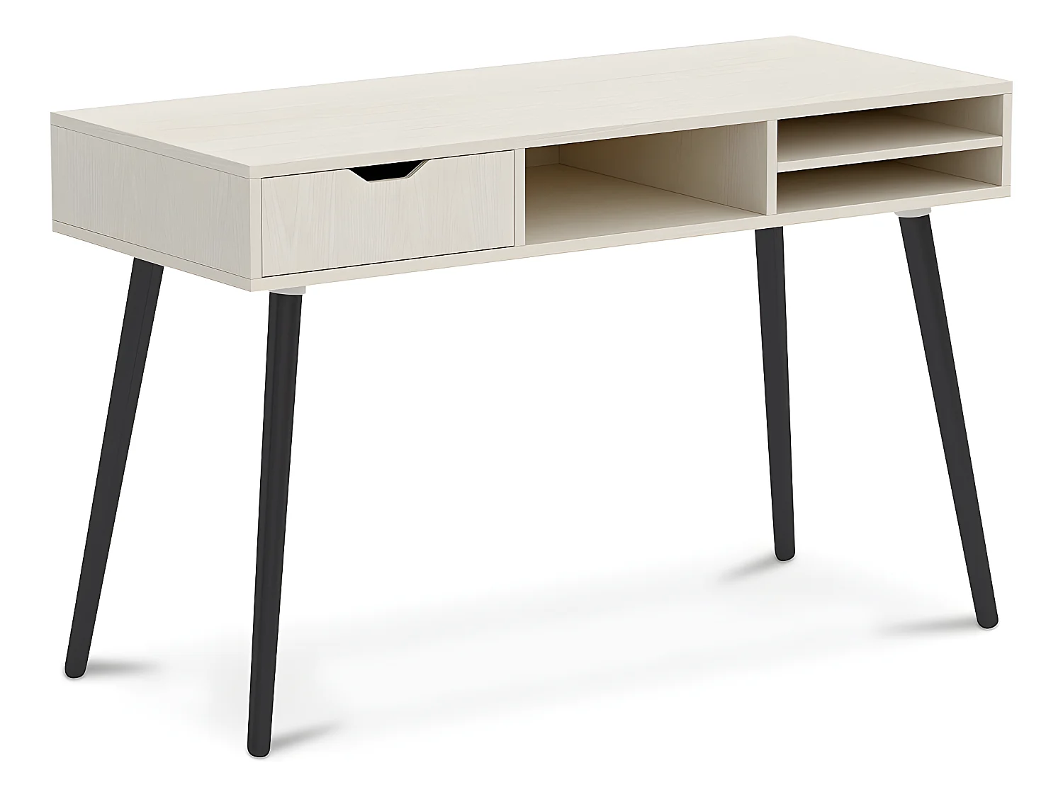 Bureau en Bois avec Tiroir - Design Scandinave - Beckett Bois naturel