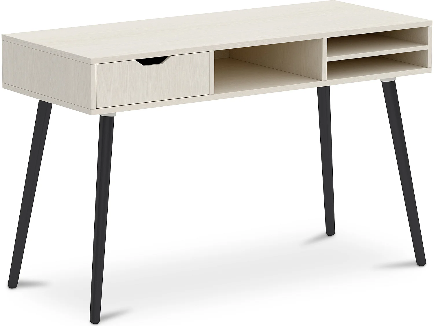 Bureau en Bois avec Tiroir - Design Scandinave - Beckett Bois naturel