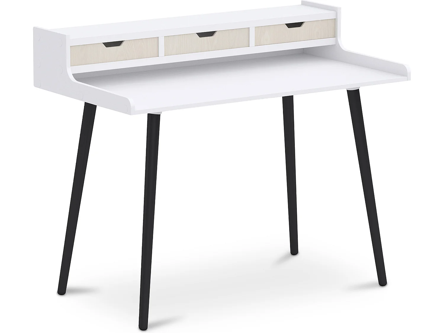 Holzschreibtisch mit Schubladen - Skandinavisches Design - Thora