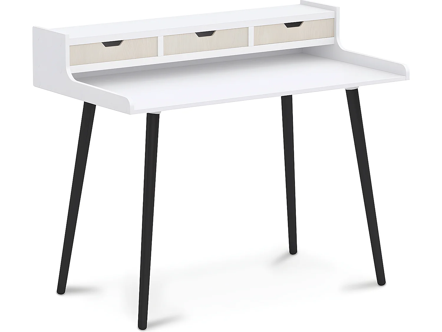 Scrivania in Legno con Cassetti - Stile Scandinavo - Thora