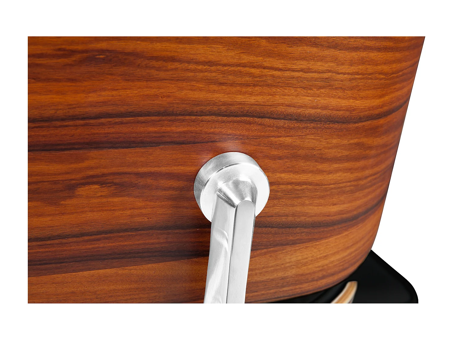 Long Chair & Ottoman Cuir Premium - Palissandre Blanc