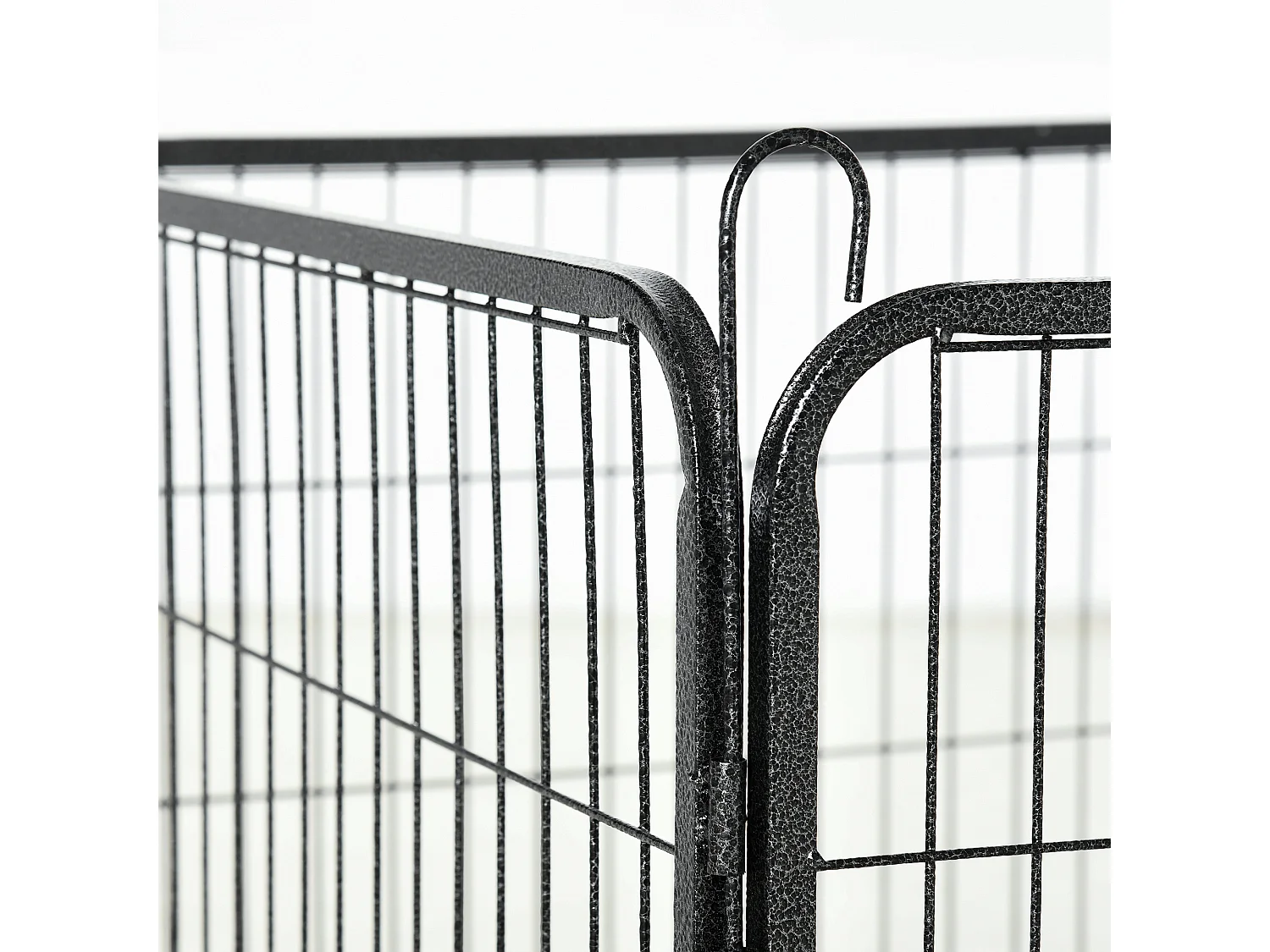 Parque para perros negro 80x60 cm PawHut