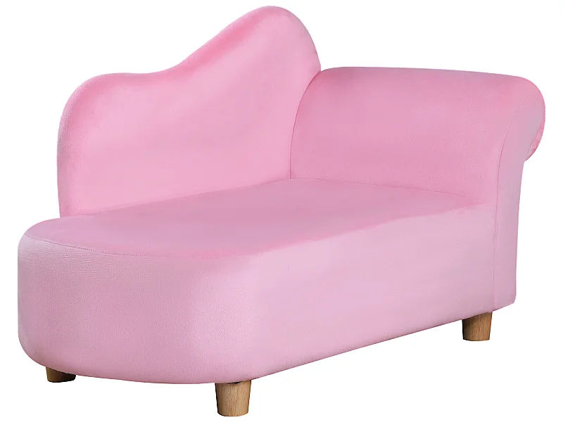 Sillón infantil rosa 80x40x49 cm HOMCOM