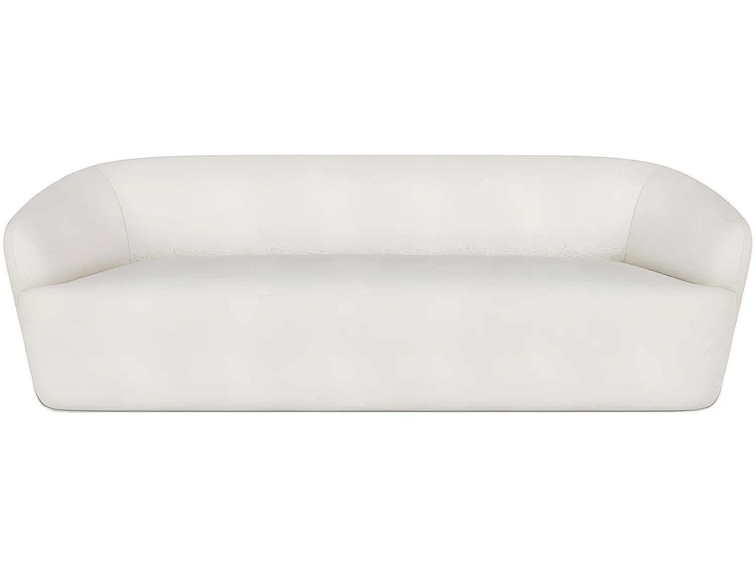 Gebogener 3-Sitzer-Bouclé-Stoffsofa - Bold