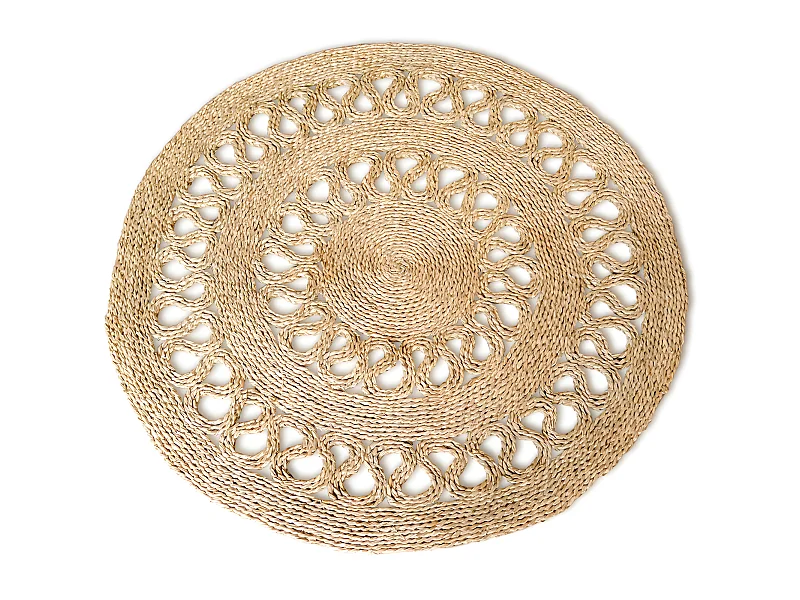 Tappeto rotondo in iuta - Boho Bali - 120 CM - Ilya