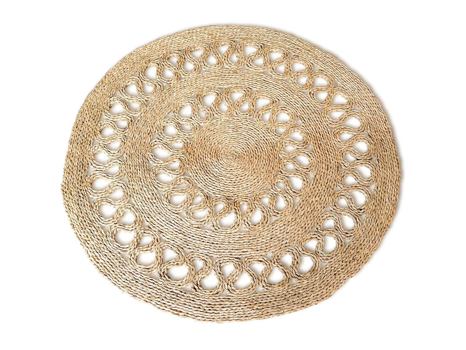 Alfombra Redonda de Yute - Boho Bali - 120cm - Ilya