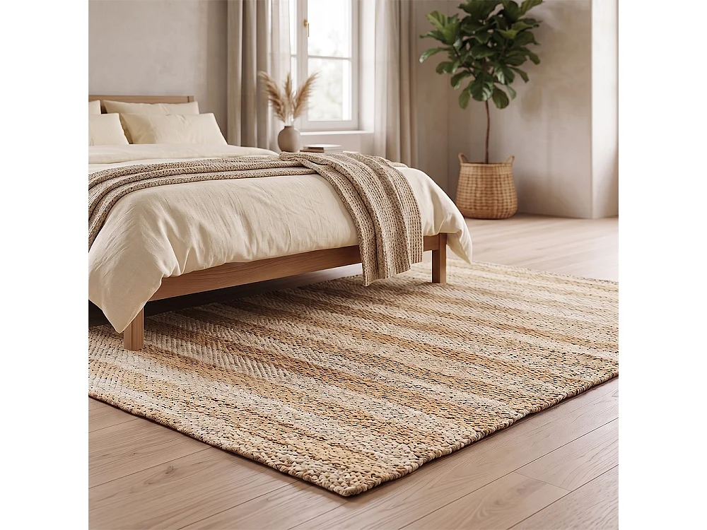 Alfombra Rectagular de Yute - Boho Bali - 150x200 CM - Ghana