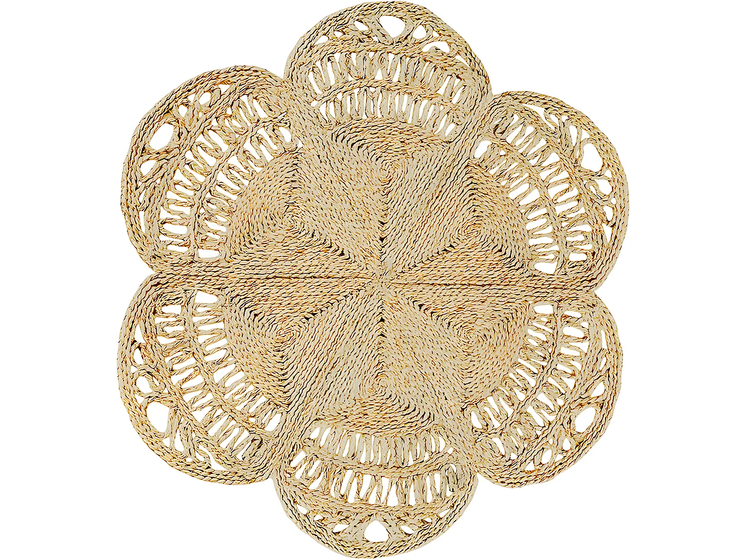 Tappeto rotondo in iuta - Boho Bali - 150 CM - Niluh